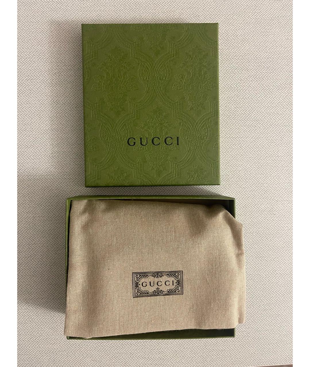 GUCCI Бордовый кожаный кошелек, фото 8