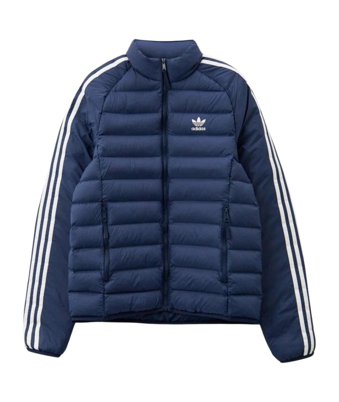 ADIDAS Синяя полиамидовая куртка, фото 1
