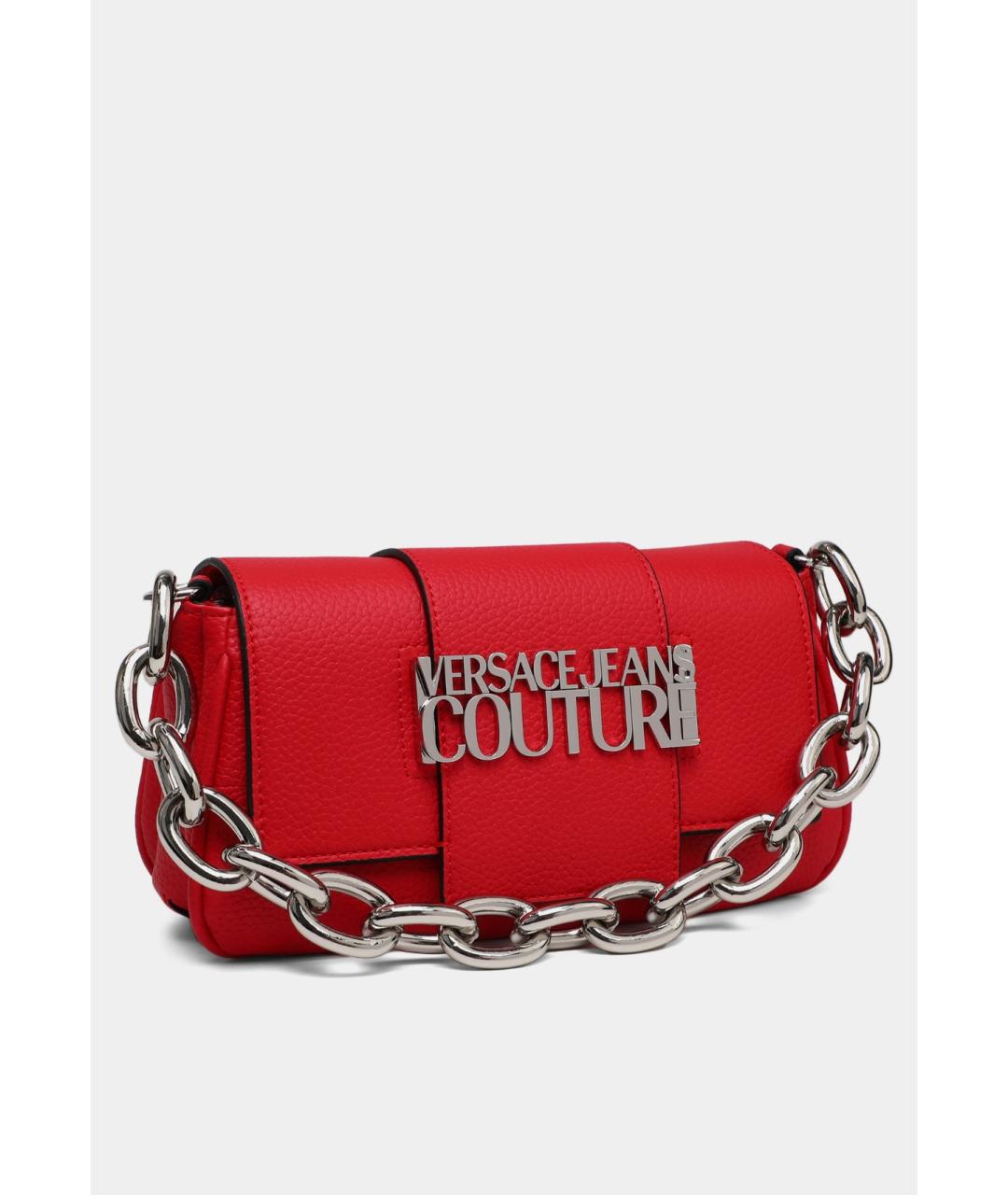 VERSACE JEANS COUTURE Красная сумка через плечо из искусственной кожи, фото 2