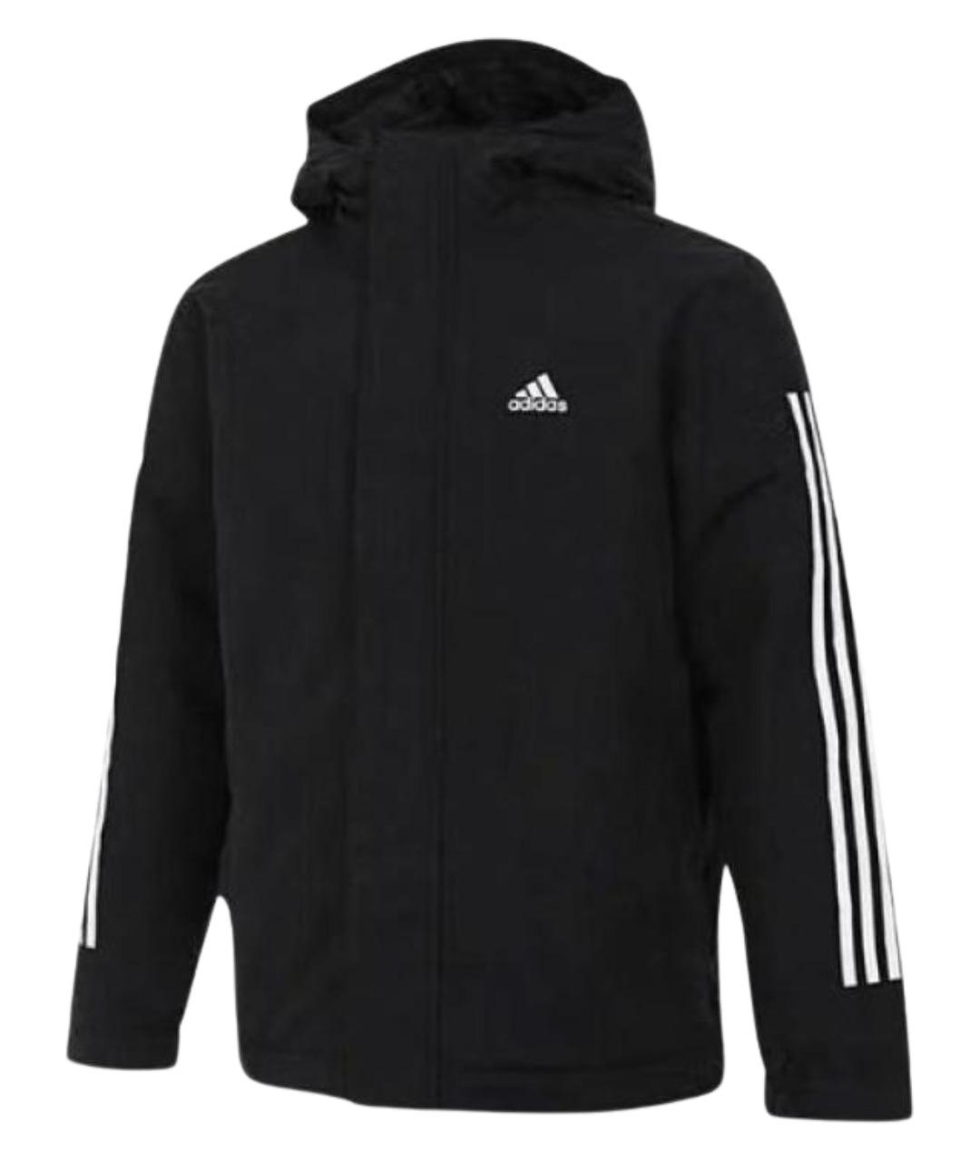 ADIDAS Черная полиамидовая куртка, фото 1