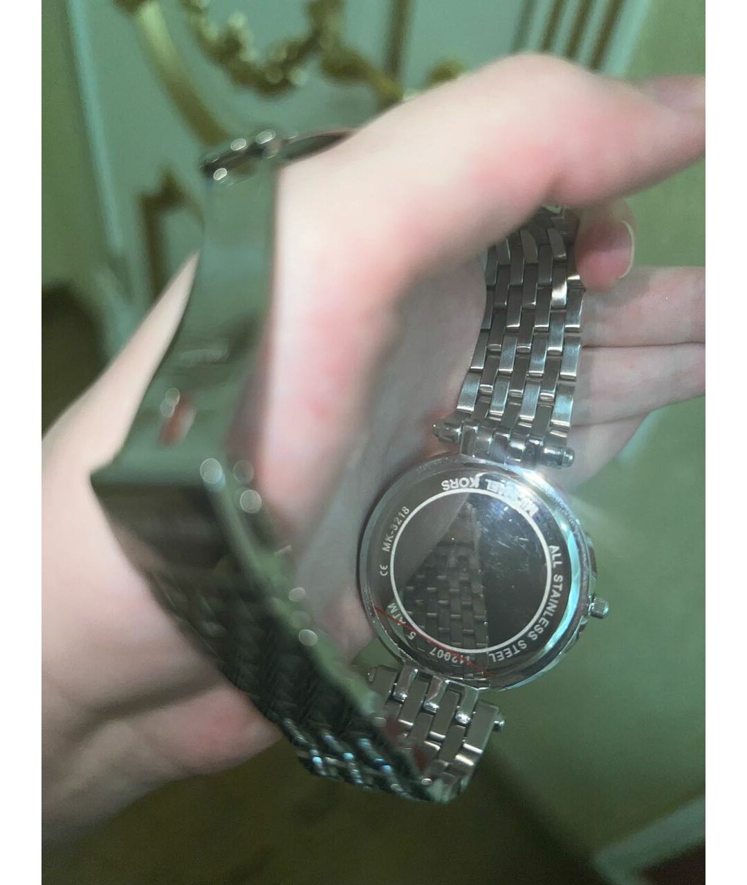 MICHAEL KORS Серебряные металлические часы, фото 3