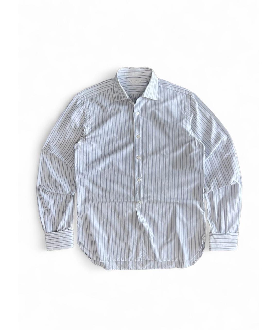 ERMENEGILDO ZEGNA XXX Белая хлопковая классическая рубашка, фото 1