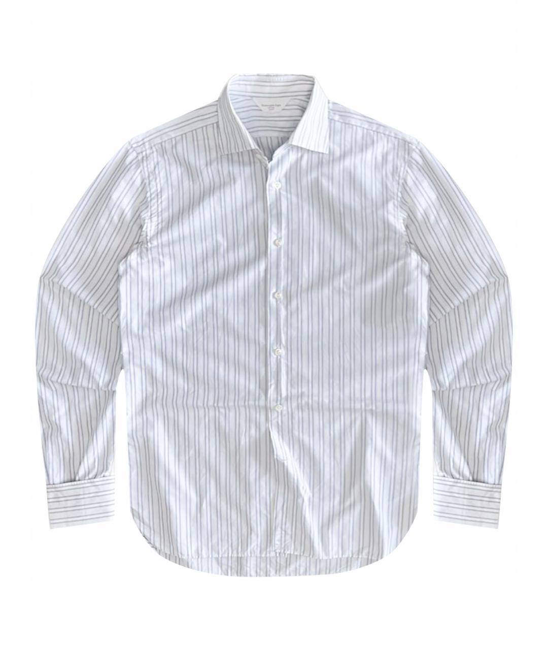 ERMENEGILDO ZEGNA XXX Белая хлопковая классическая рубашка, фото 2