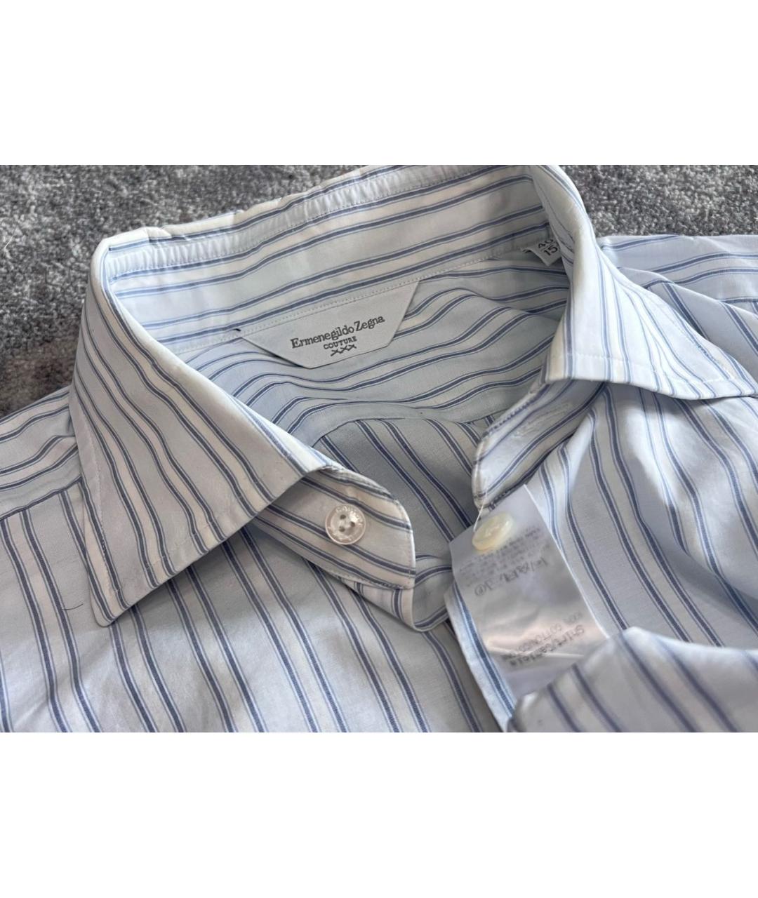 ERMENEGILDO ZEGNA XXX Белая хлопковая классическая рубашка, фото 6