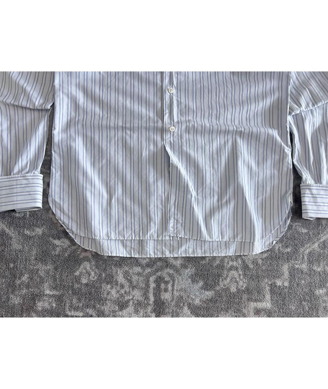 ERMENEGILDO ZEGNA XXX Белая хлопковая классическая рубашка, фото 4