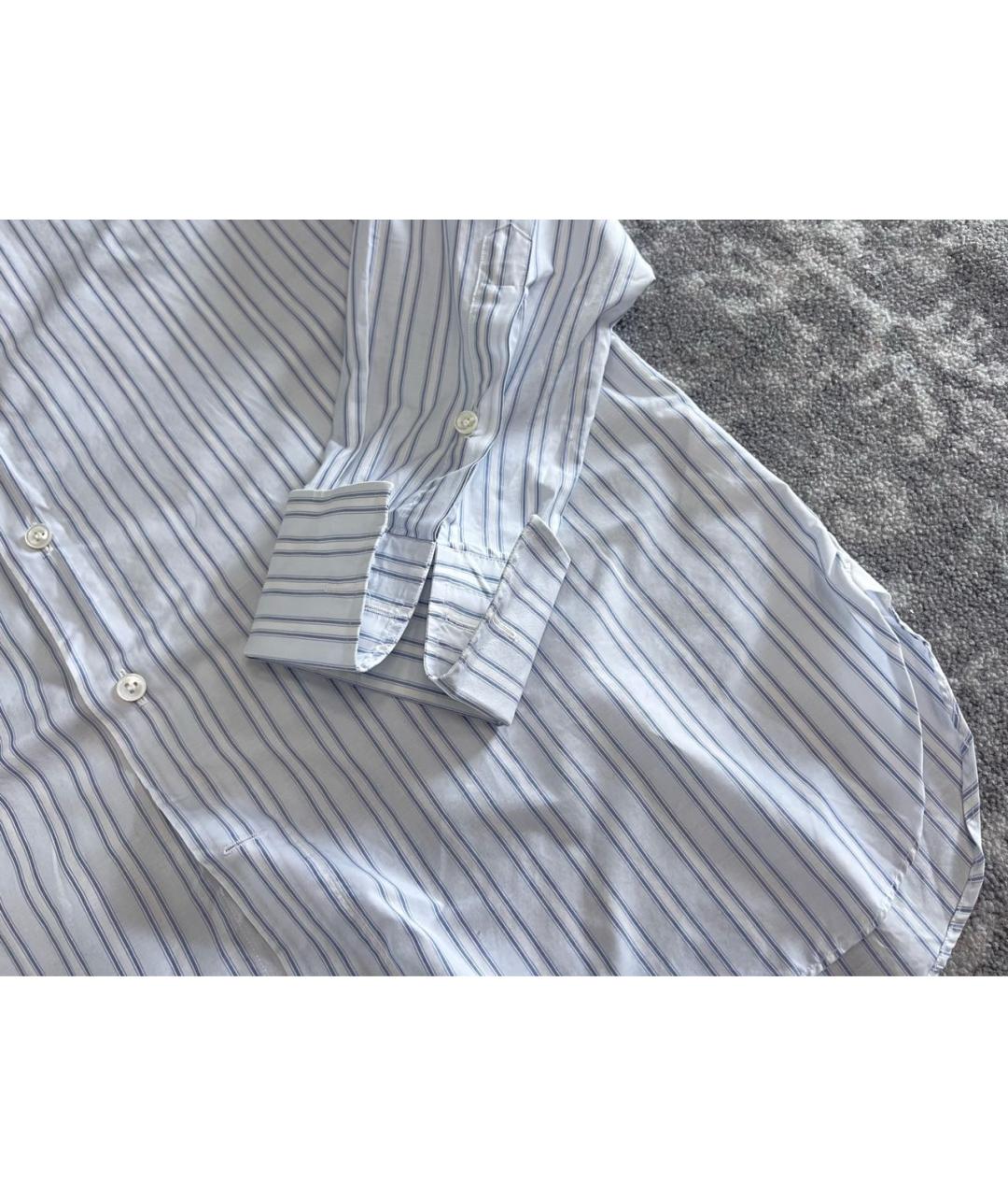 ERMENEGILDO ZEGNA XXX Белая хлопковая классическая рубашка, фото 5
