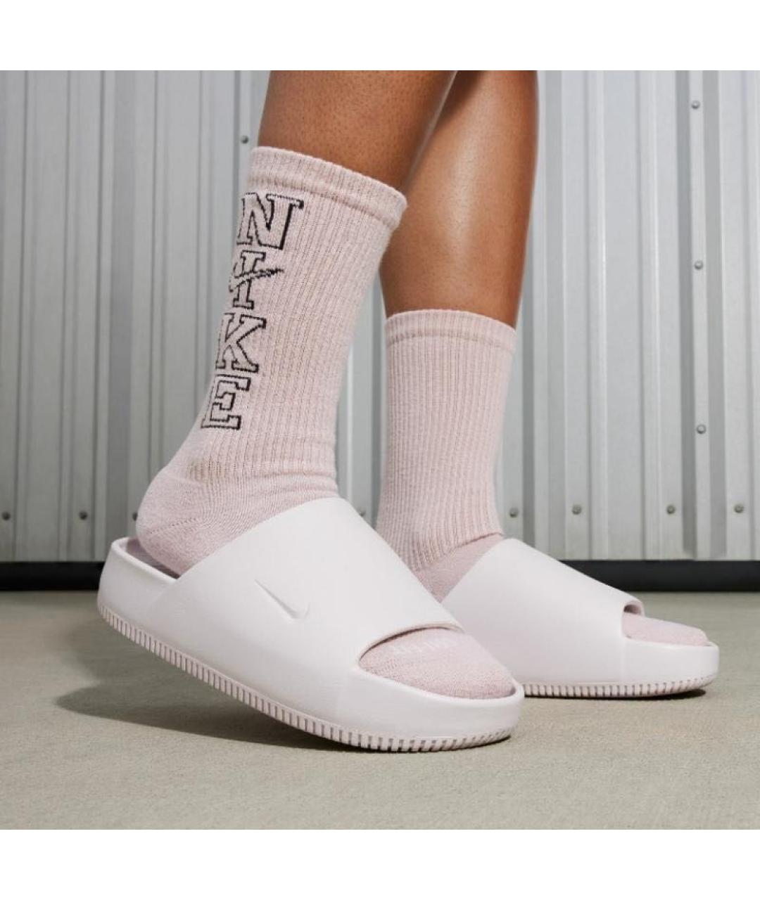 NIKE Розовые шлепанцы, фото 3