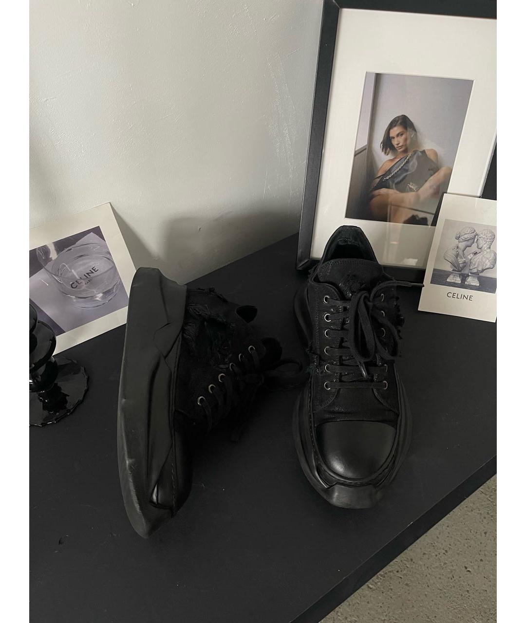 RICK OWENS Черные кеды, фото 2