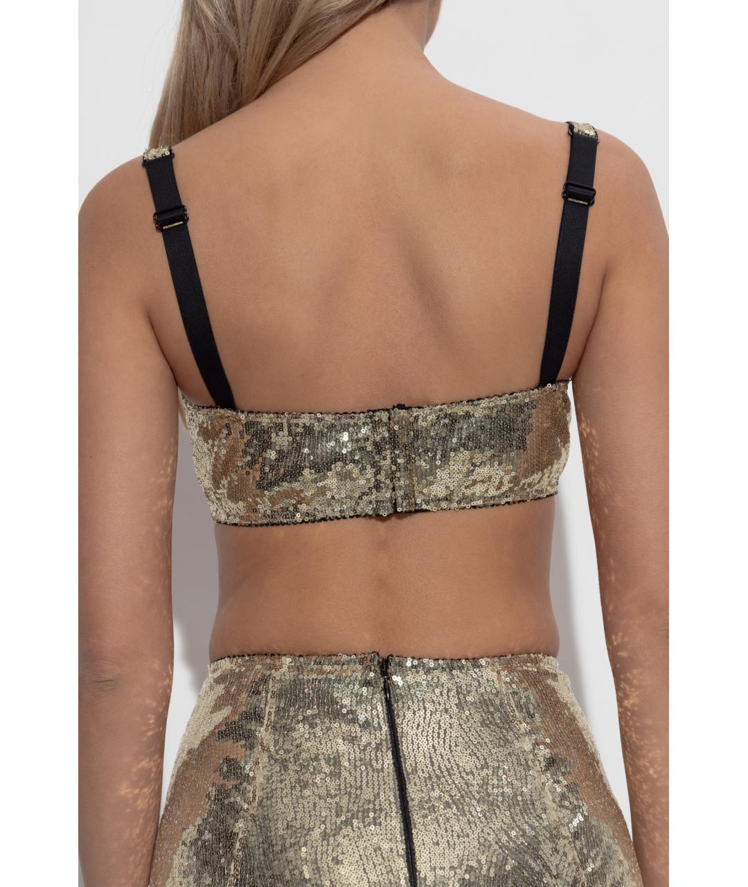 DOLCE&GABBANA Золотой бюстгалтеры, фото 4