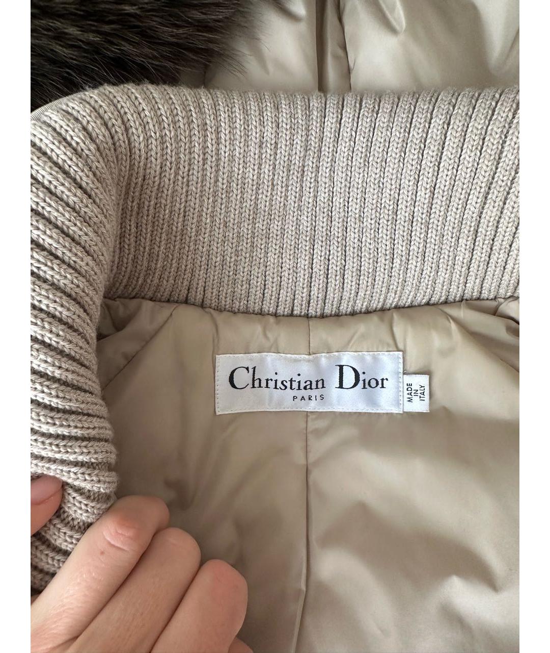 CHRISTIAN DIOR Бежевый жилет, фото 6