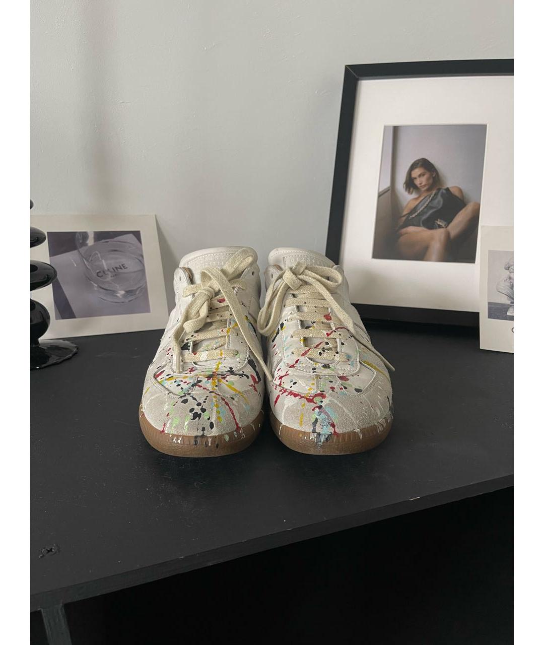 MAISON MARGIELA Белые низкие кроссовки / кеды, фото 3