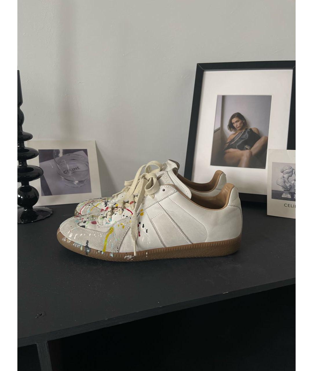 MAISON MARGIELA Белые низкие кроссовки / кеды, фото 7