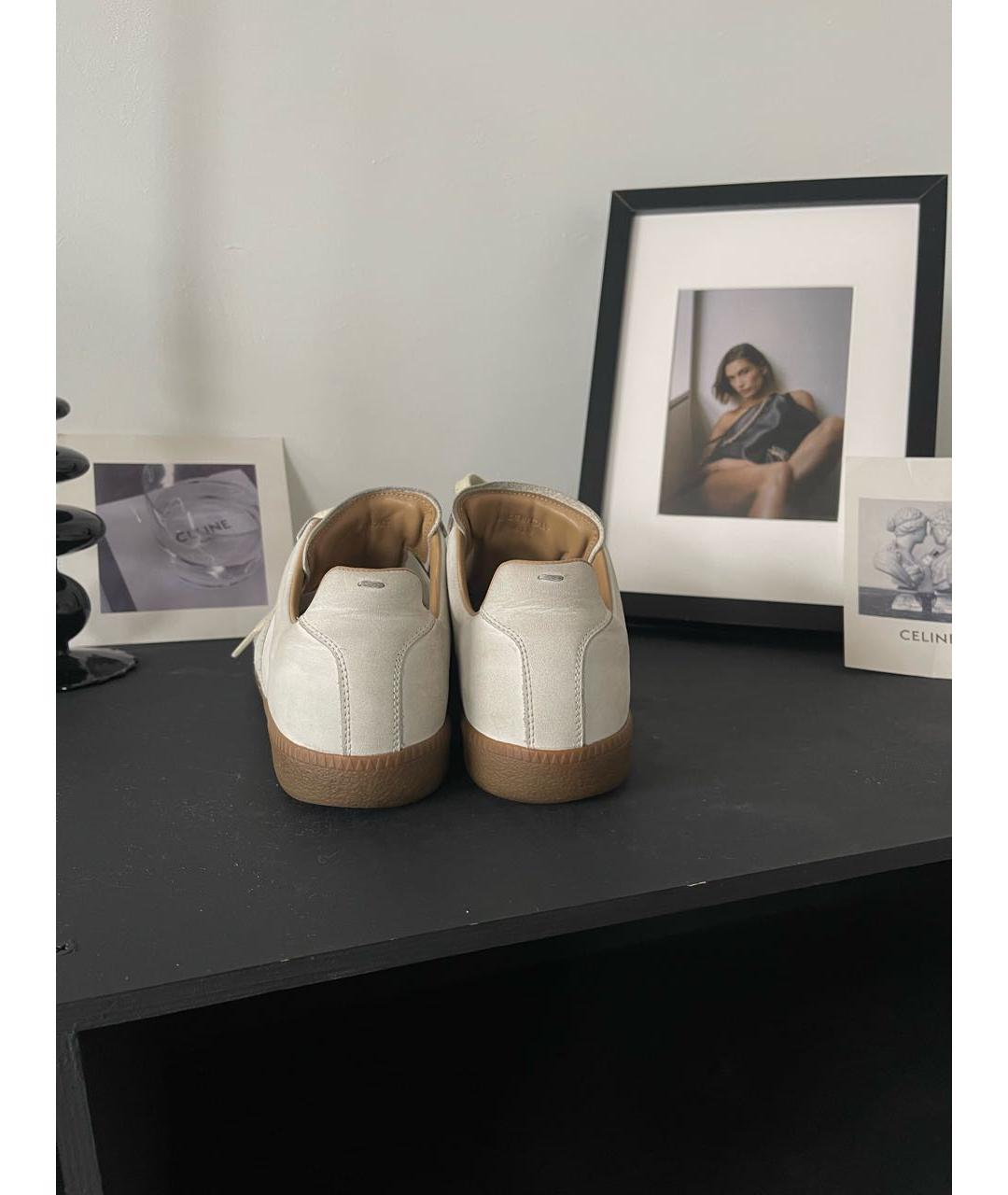 MAISON MARGIELA Белые низкие кроссовки / кеды, фото 4