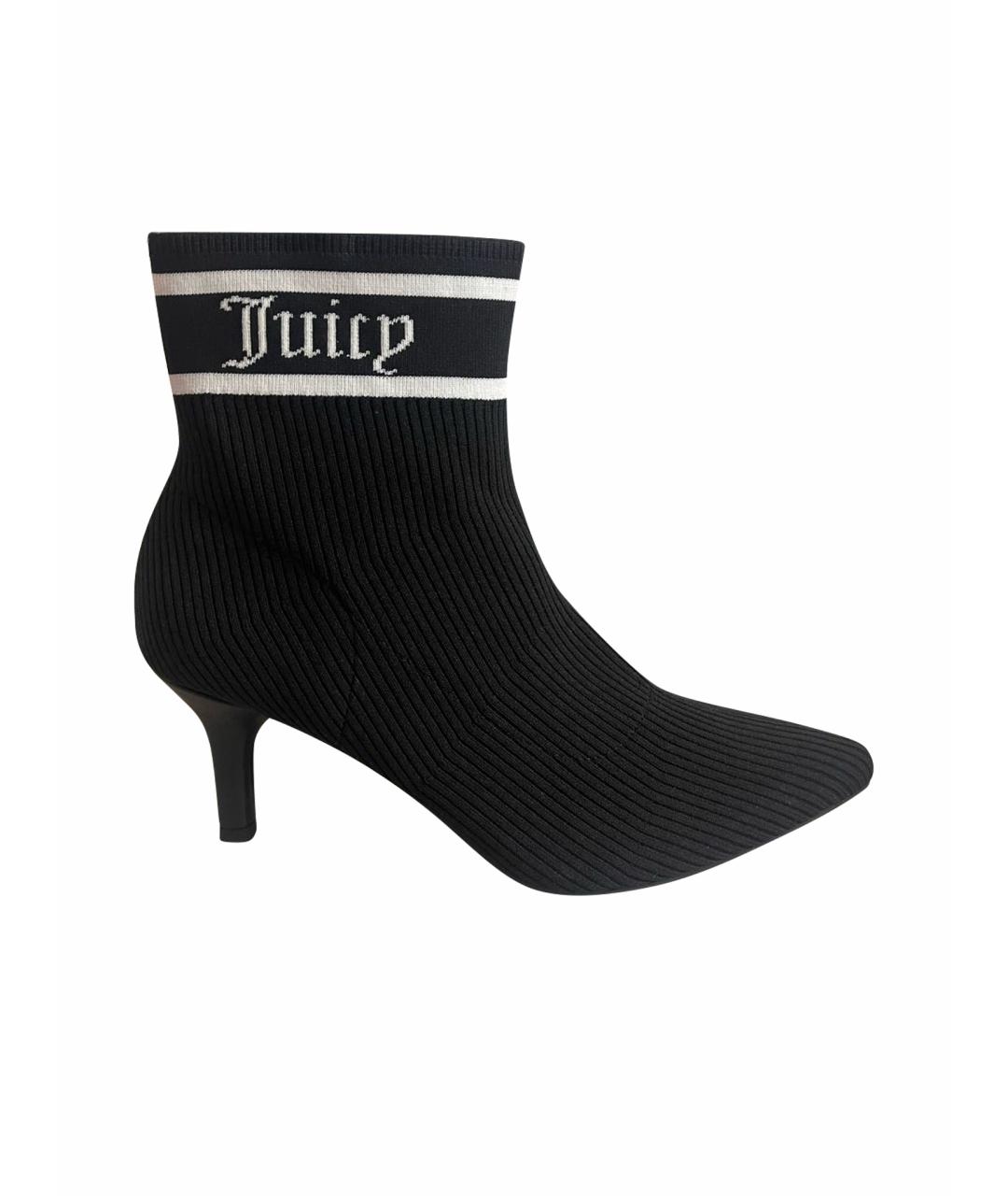 JUICY COUTURE Черные текстильные ботильоны, фото 1