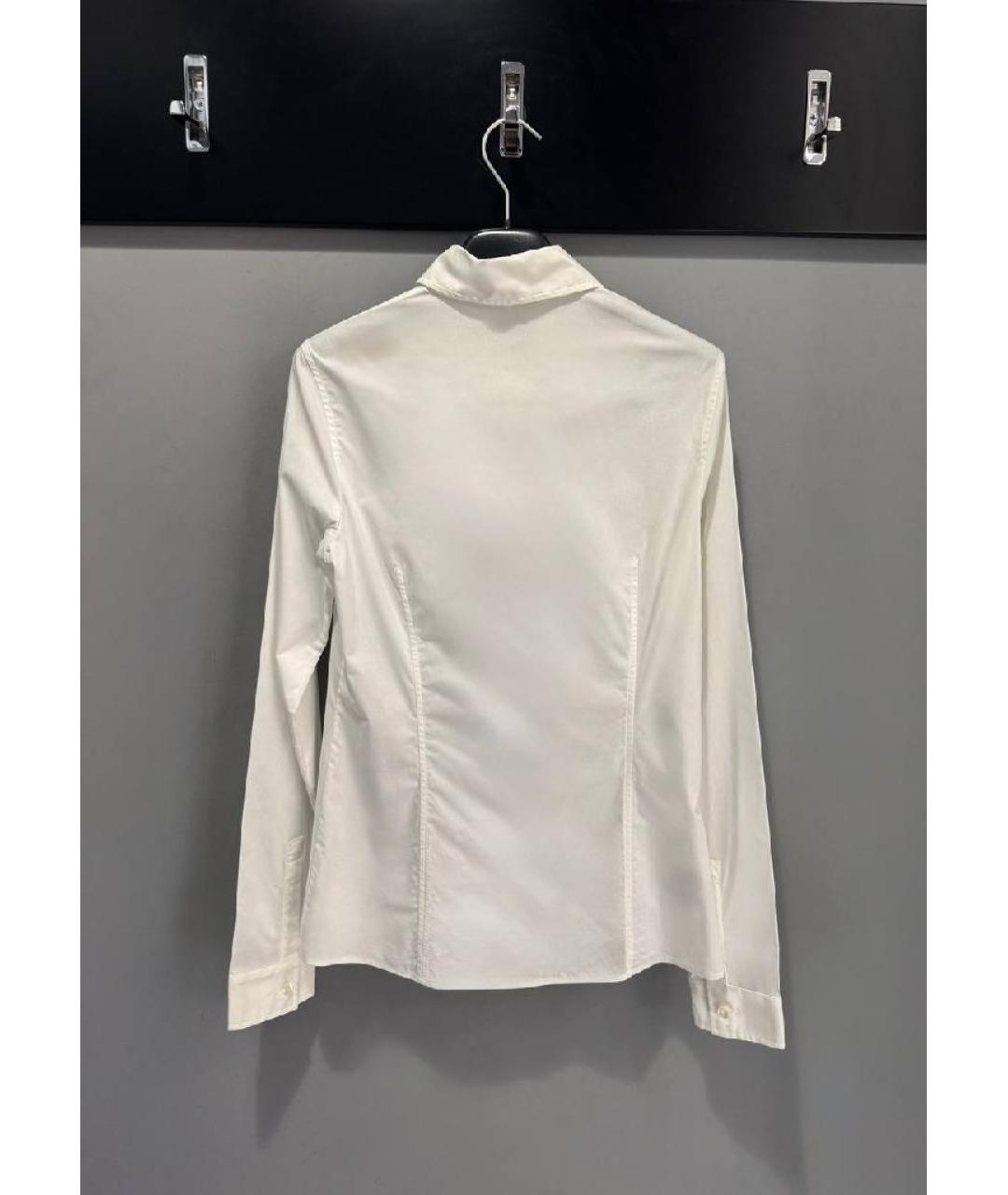 HUGO BOSS Белая хлопко-эластановая рубашка, фото 2