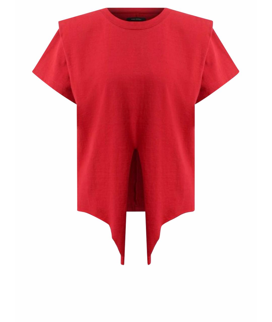 ISABEL MARANT Красная хлопковая футболка, фото 1
