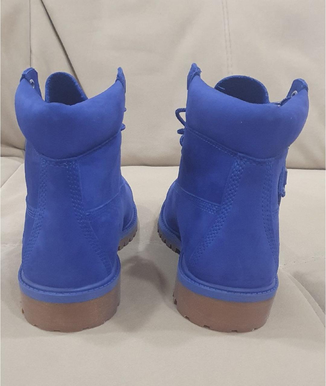 TIMBERLAND Синие нубуковые ботинки, фото 4