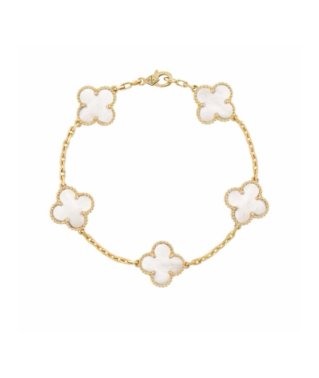 VAN CLEEF & ARPELS Бежевый браслет из желтого золота, фото 1