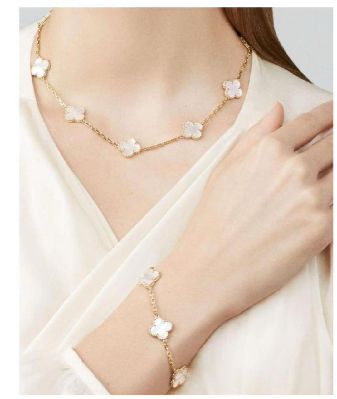 VAN CLEEF & ARPELS Бежевый браслет из желтого золота, фото 3