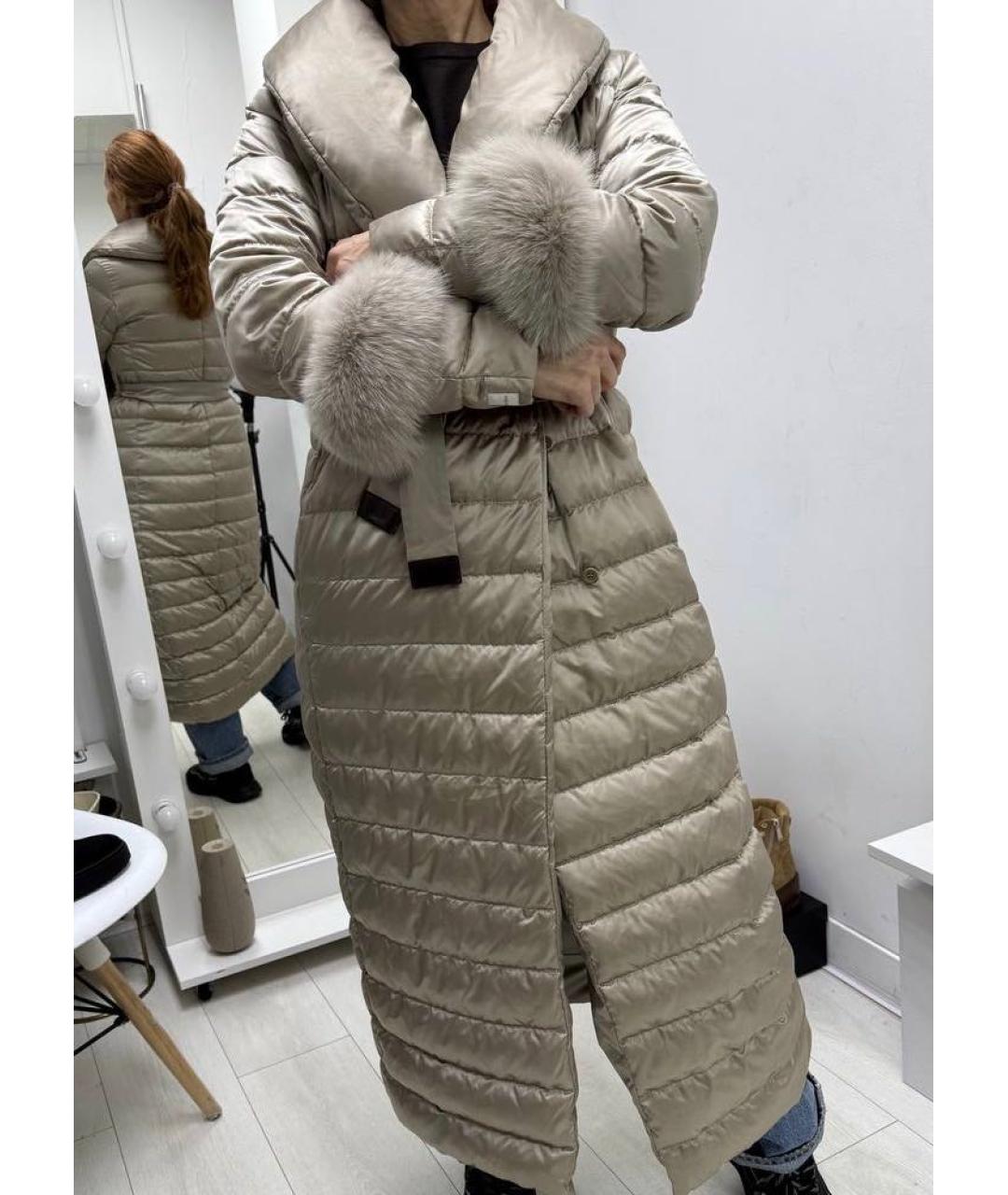 'S MAX MARA Бежевый пуховик, фото 5
