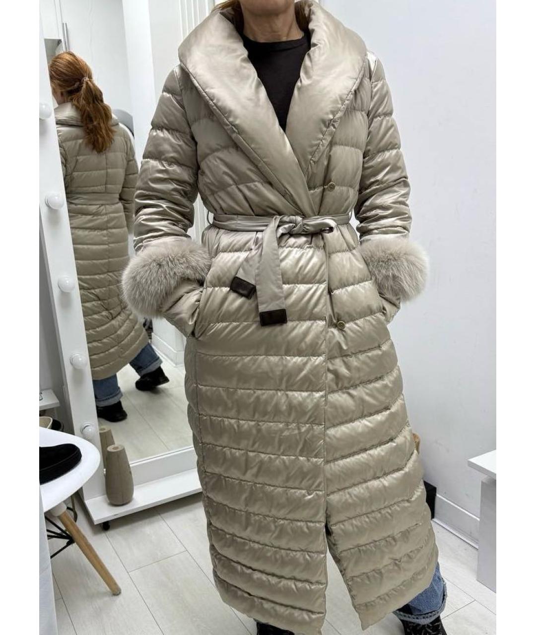 'S MAX MARA Бежевый пуховик, фото 7
