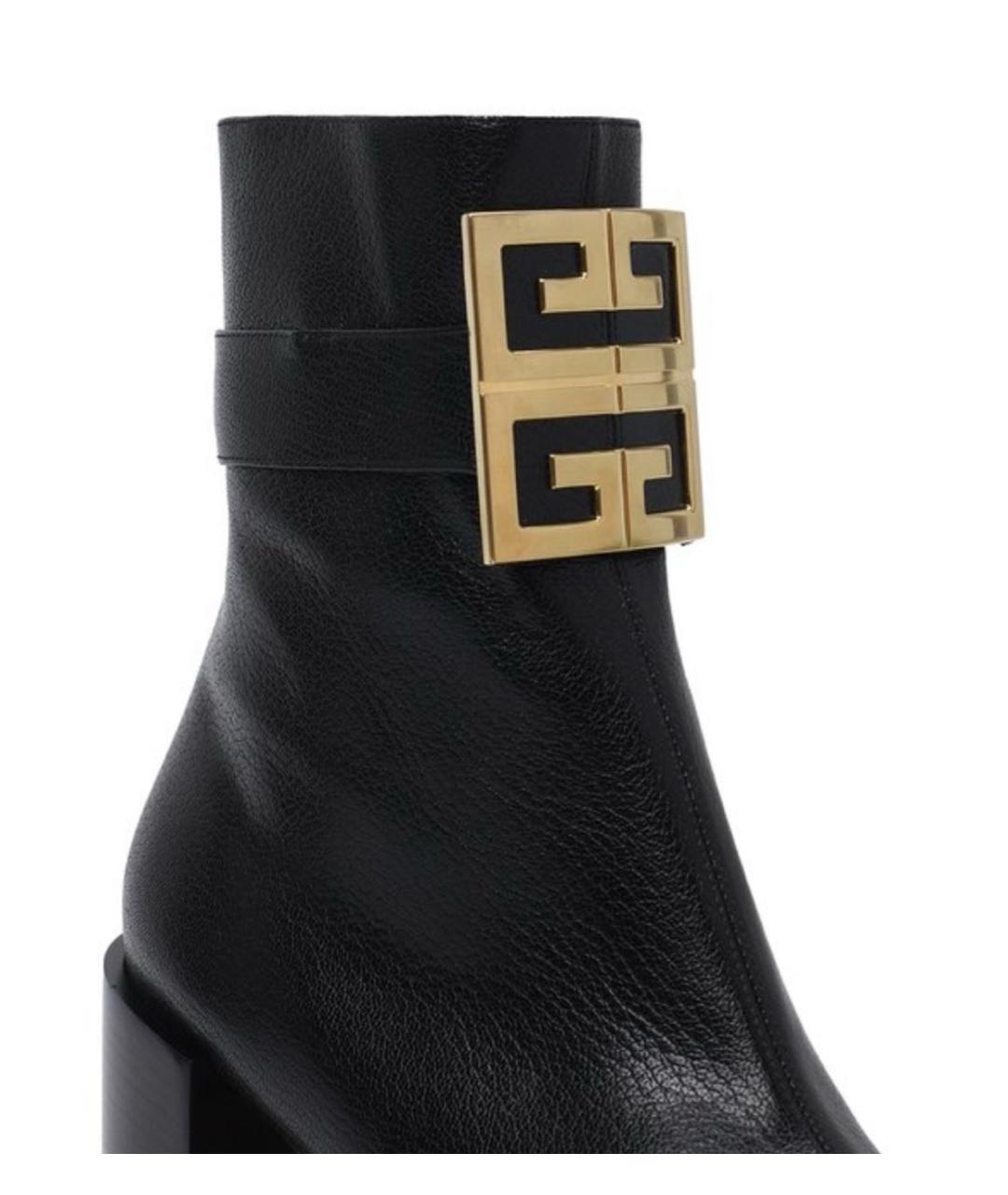 GIVENCHY Черные кожаные ботильоны, фото 6