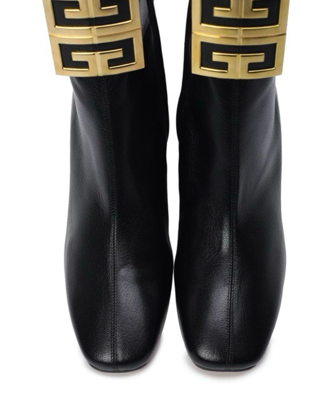 GIVENCHY Черные кожаные ботильоны, фото 3
