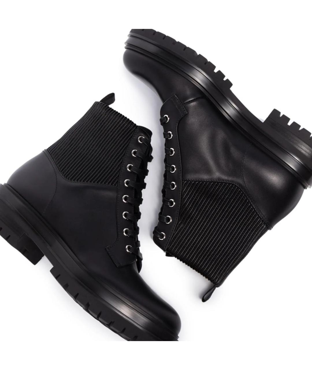 GIANVITO ROSSI Черные кожаные ботинки, фото 2