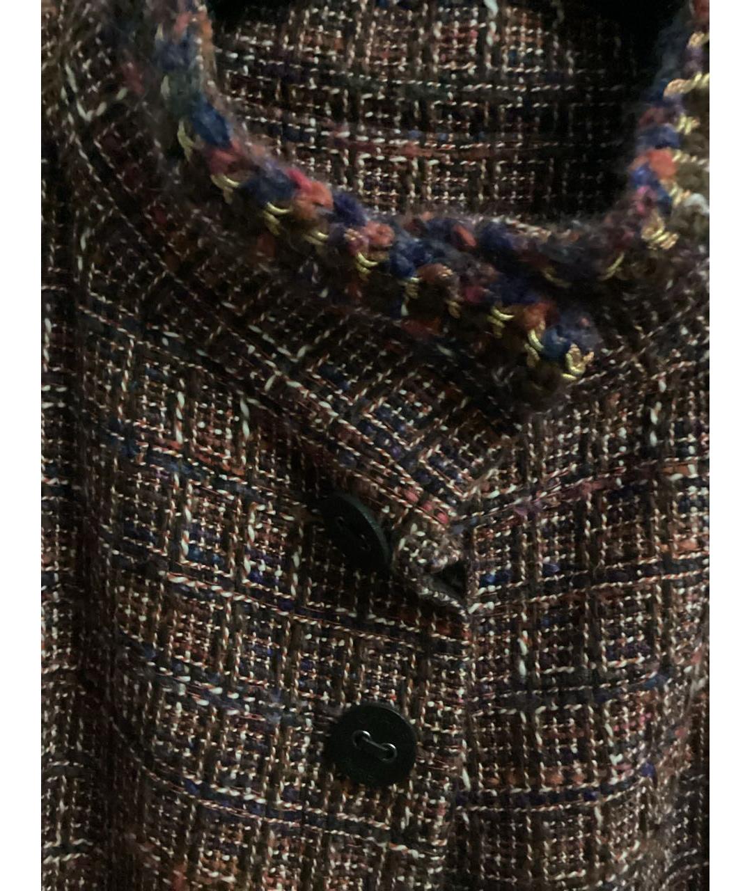 CHANEL Мульти шерстяное пальто, фото 4