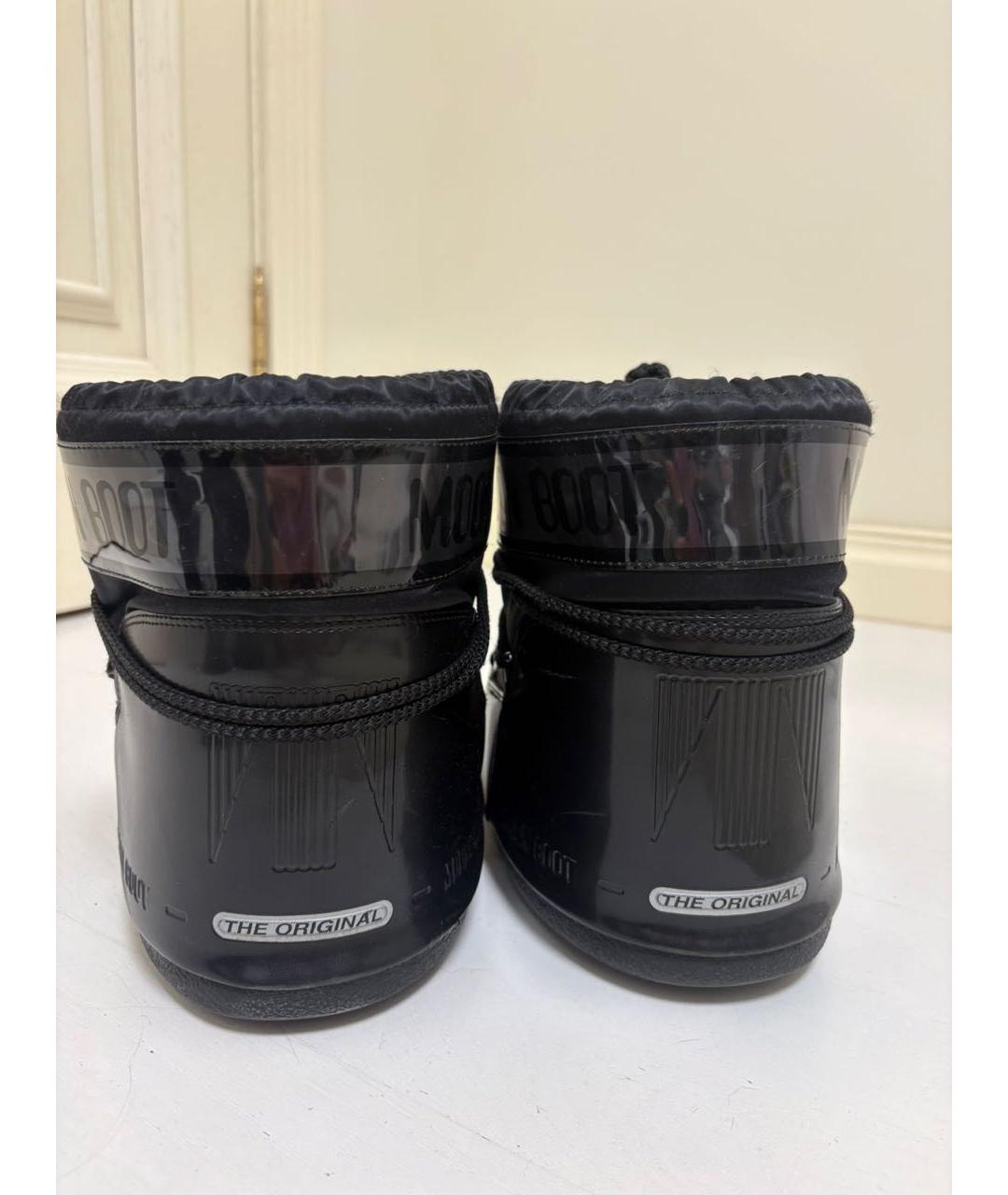MOON BOOT Черные ботинки из искусственной кожи, фото 4