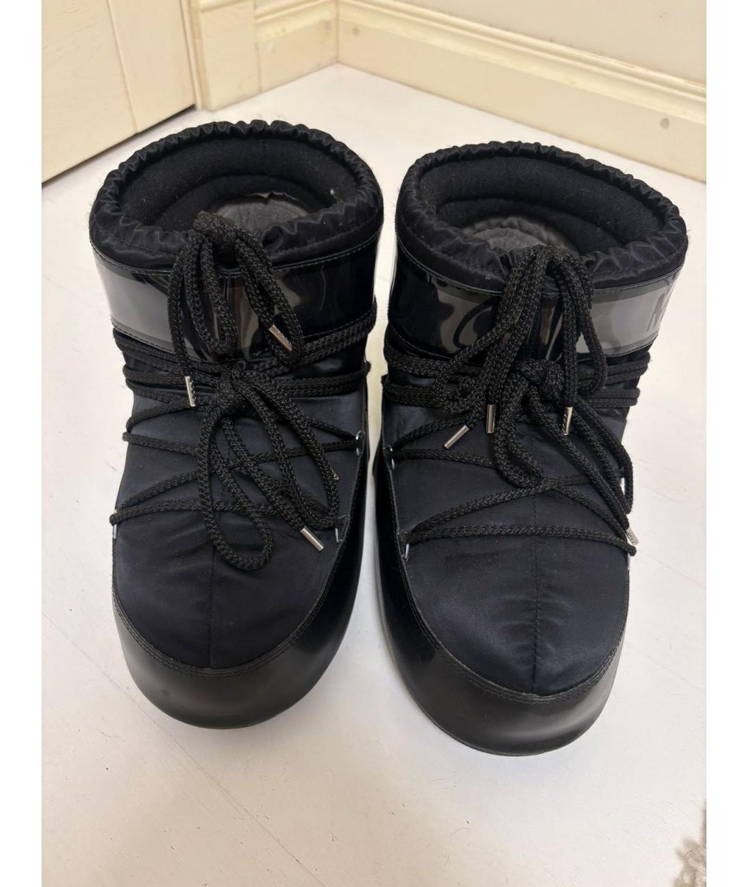 MOON BOOT Черные ботинки из искусственной кожи, фото 3