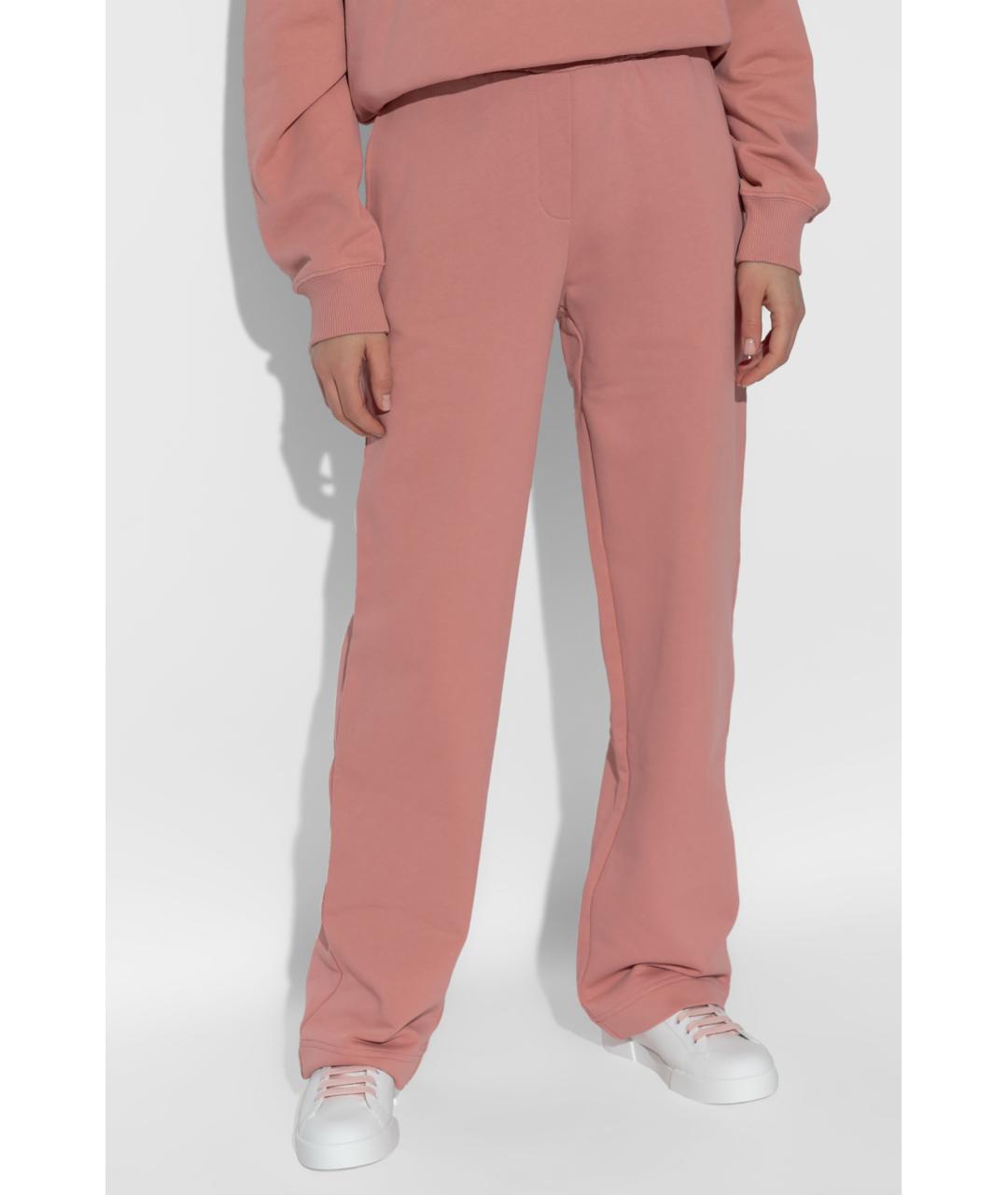 DOLCE&GABBANA Розовые прямые брюки, фото 3