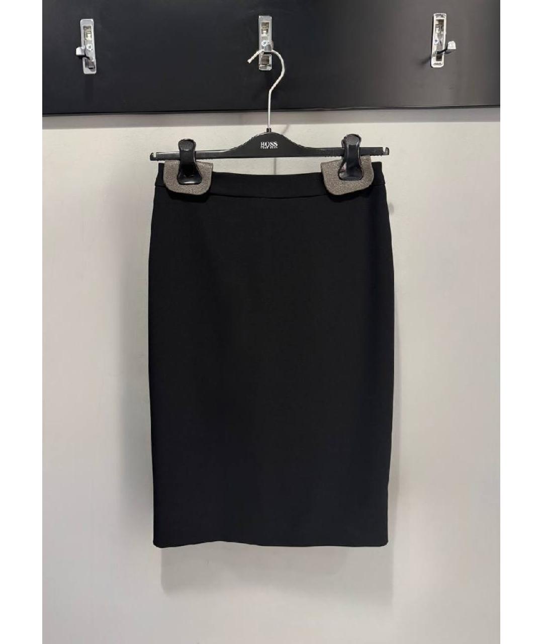 HUGO BOSS Черная юбка миди, фото 9
