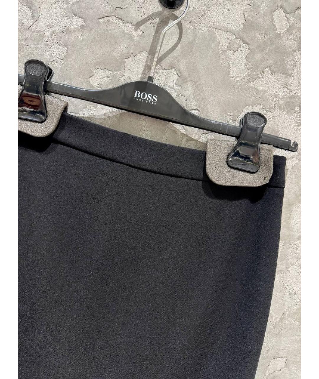 HUGO BOSS Черная юбка миди, фото 3