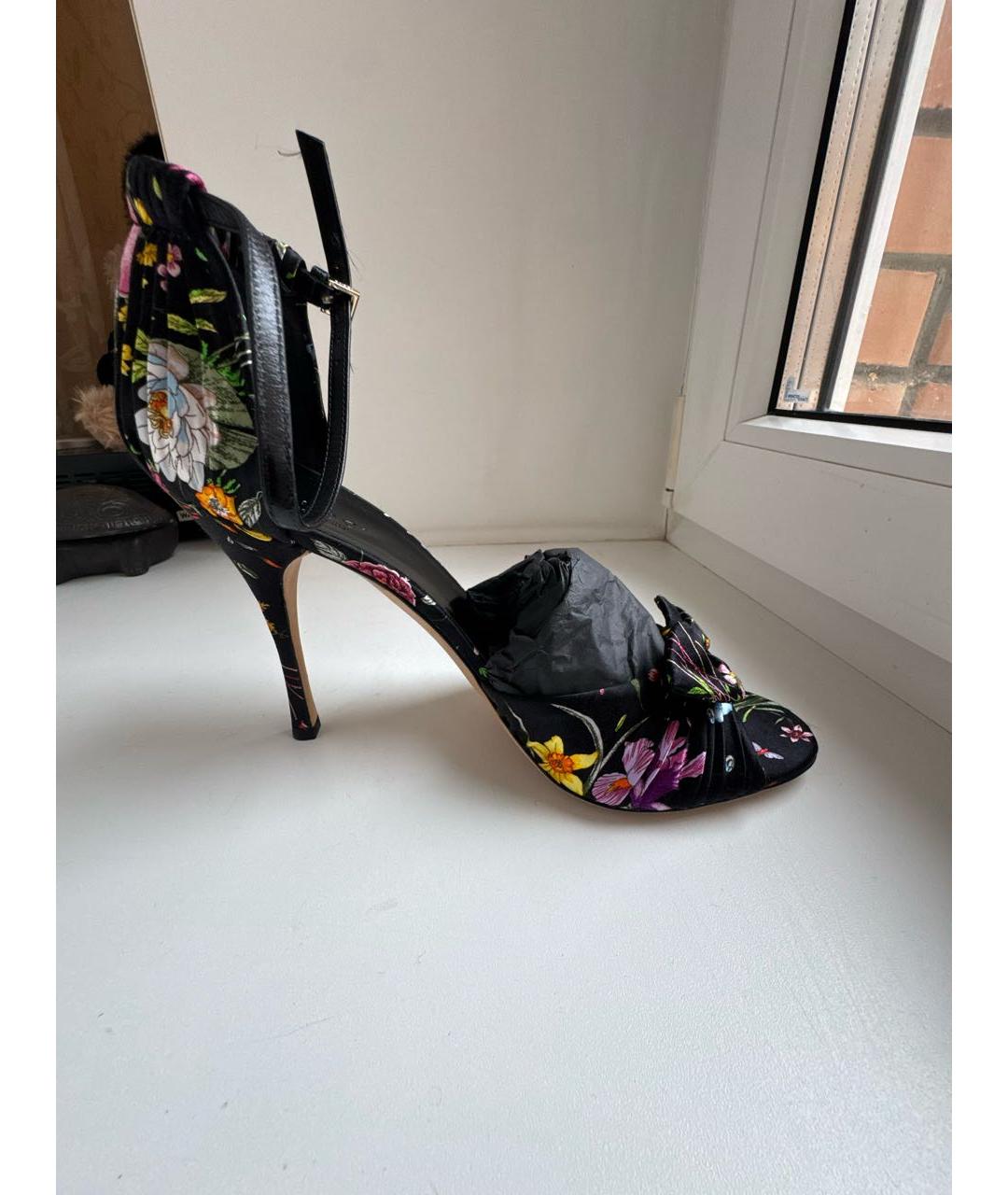 GUCCI Мульти текстильные босоножки, фото 2