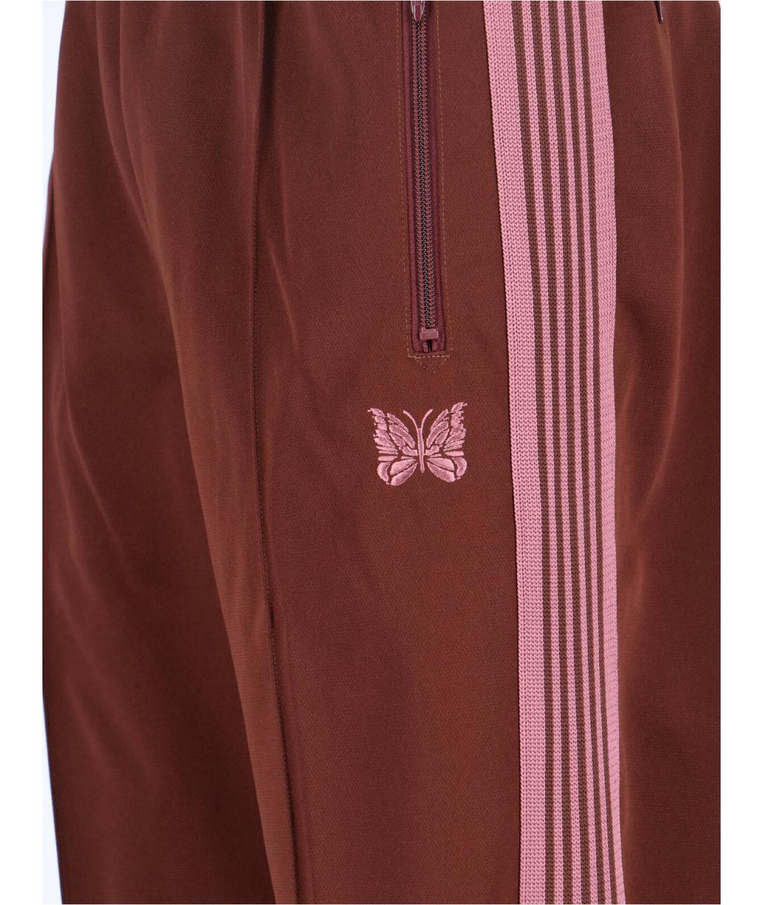 NEEDLES Коричневые полиэстеровые повседневные брюки, фото 3