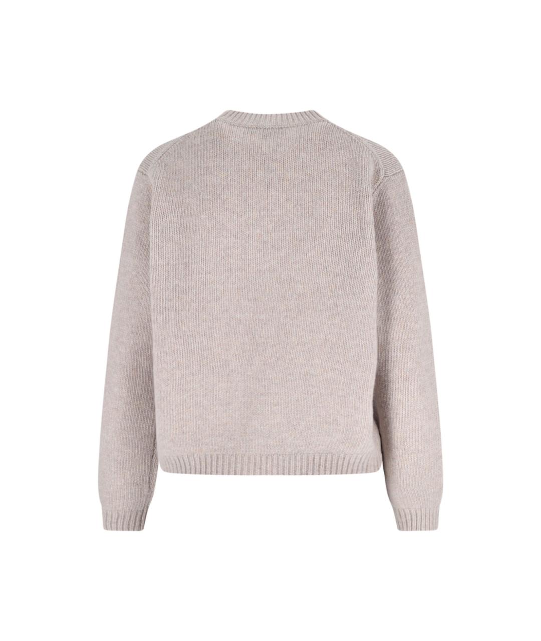 MAISON KITSUNE Серый шерстяной джемпер / свитер, фото 2