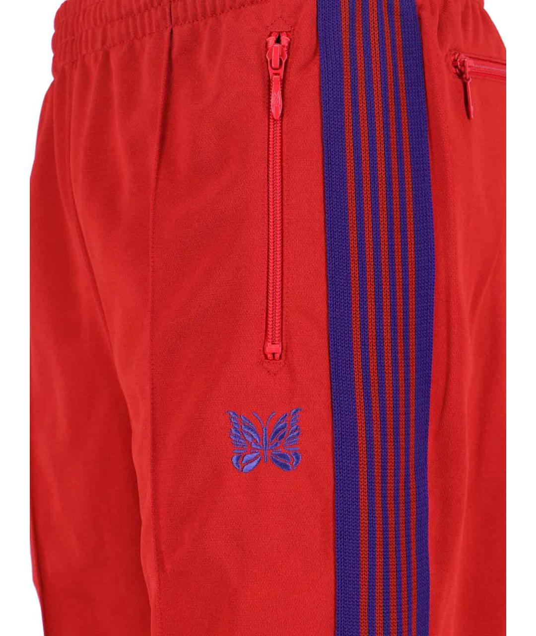 NEEDLES Красные полиэстеровые повседневные брюки, фото 4