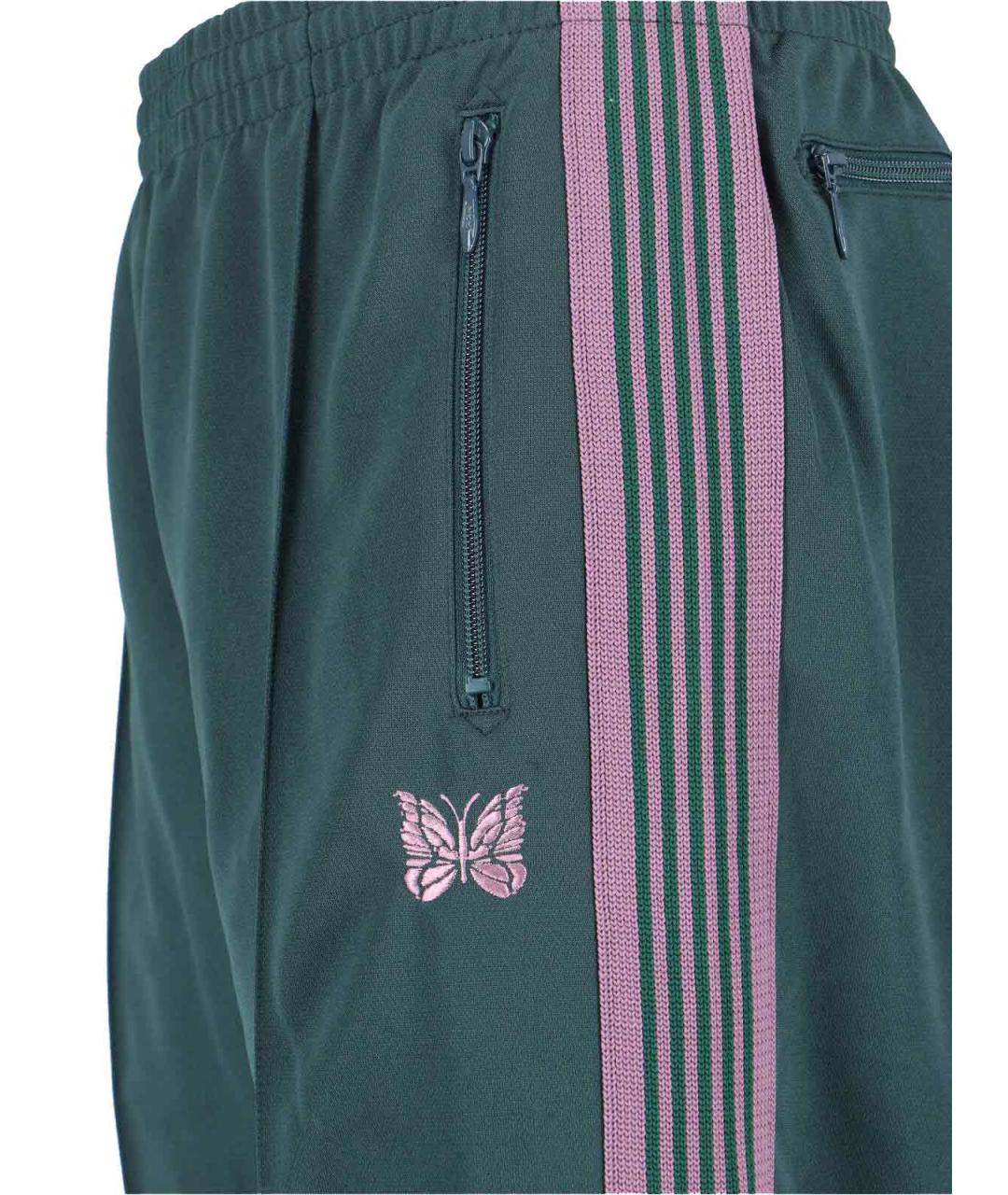 NEEDLES Зеленые полиэстеровые повседневные брюки, фото 4