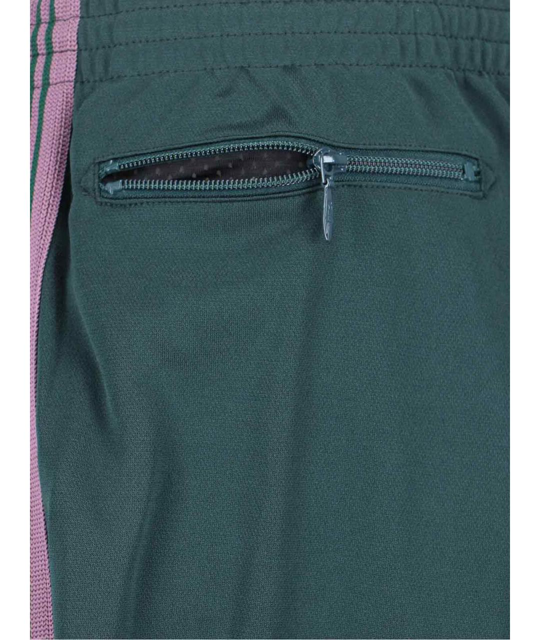 NEEDLES Зеленые полиэстеровые повседневные брюки, фото 5