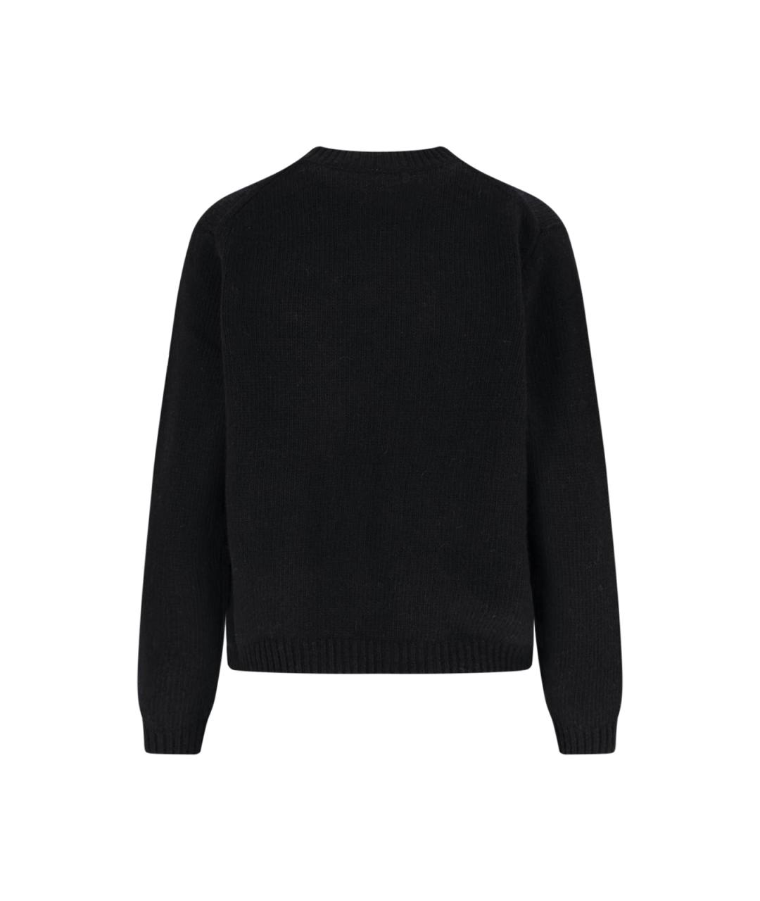 MAISON KITSUNE Черный шерстяной джемпер / свитер, фото 2