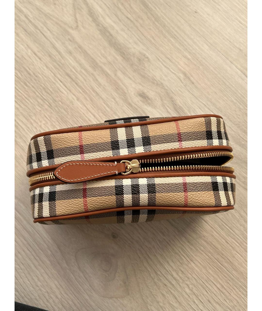 BURBERRY Бежевая косметичка, фото 5
