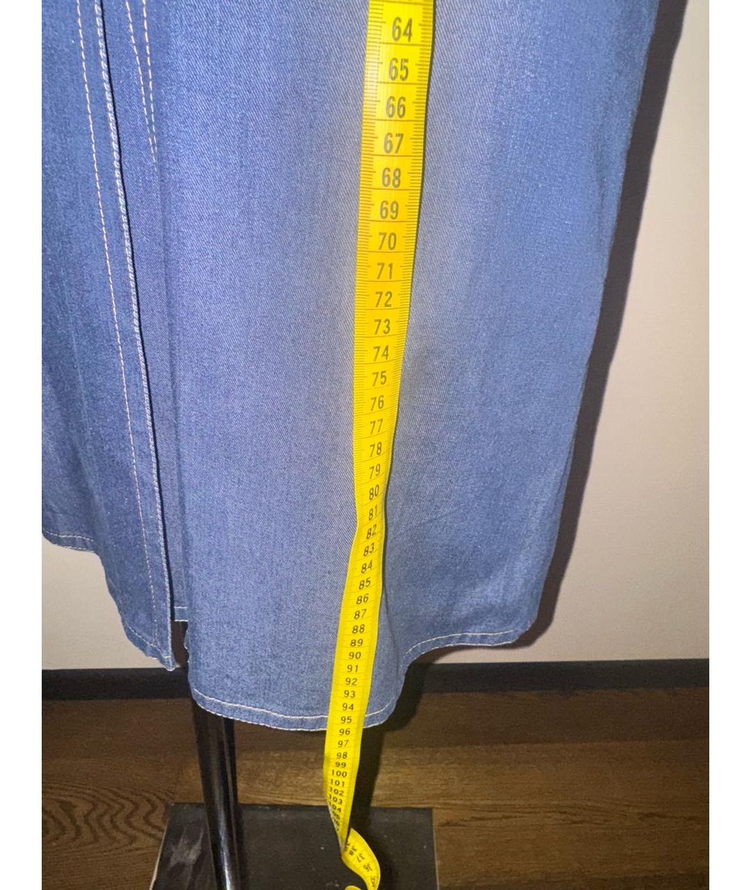 GUCCI Голубое деним повседневное платье, фото 4