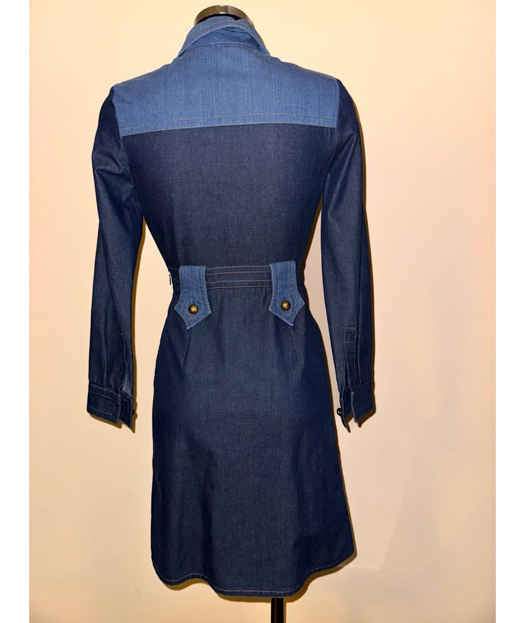 GUCCI Голубое деним повседневное платье, фото 2