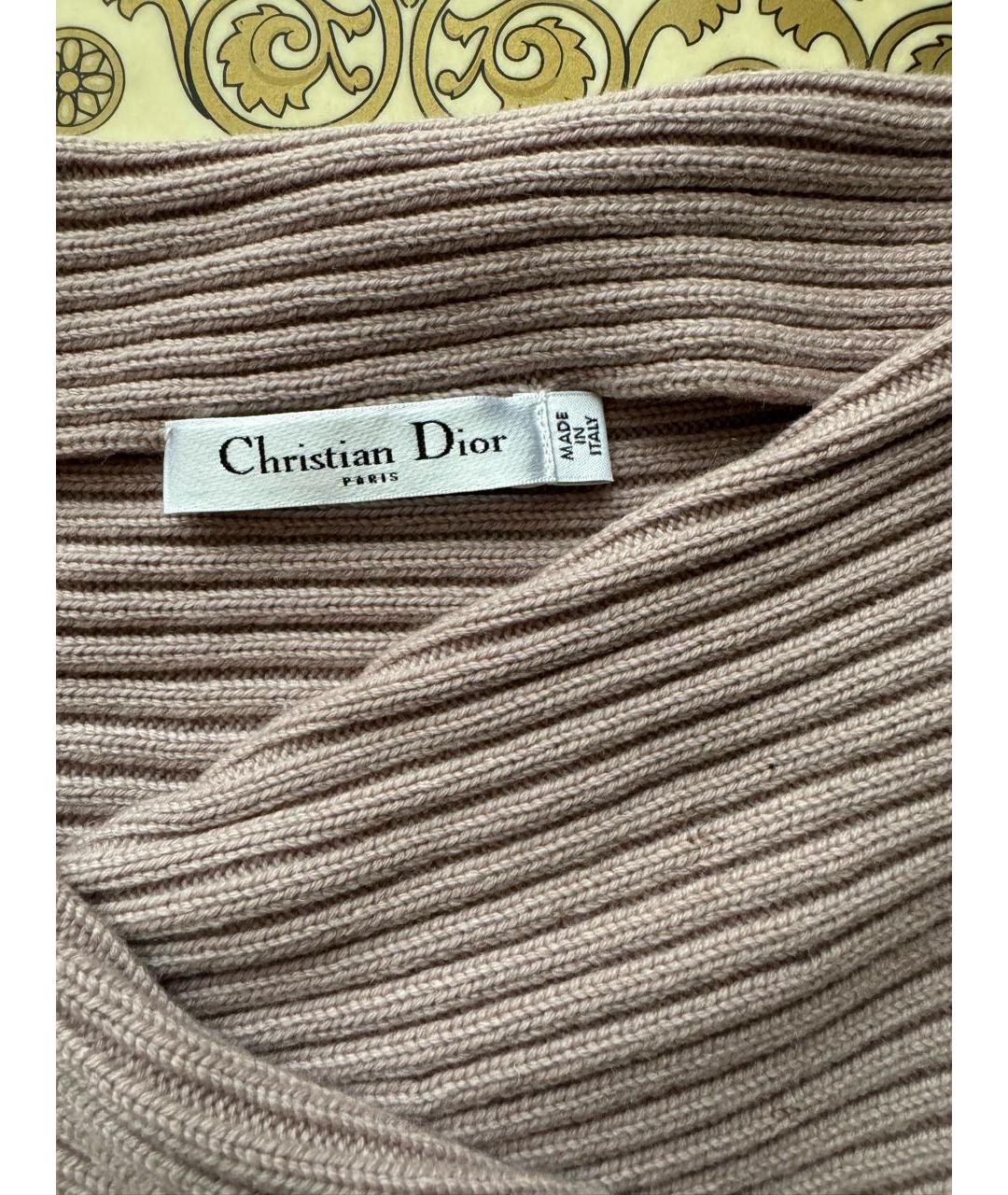 CHRISTIAN DIOR Розовый кашемировый джемпер / свитер, фото 3