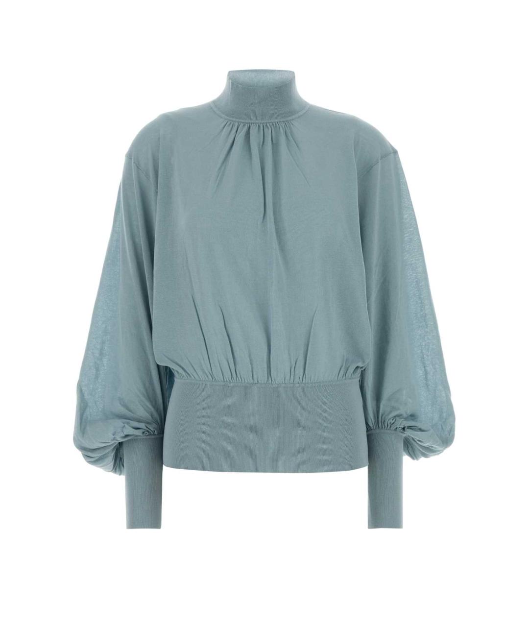 ZIMMERMANN Голубой хлопковый джемпер / свитер, фото 1