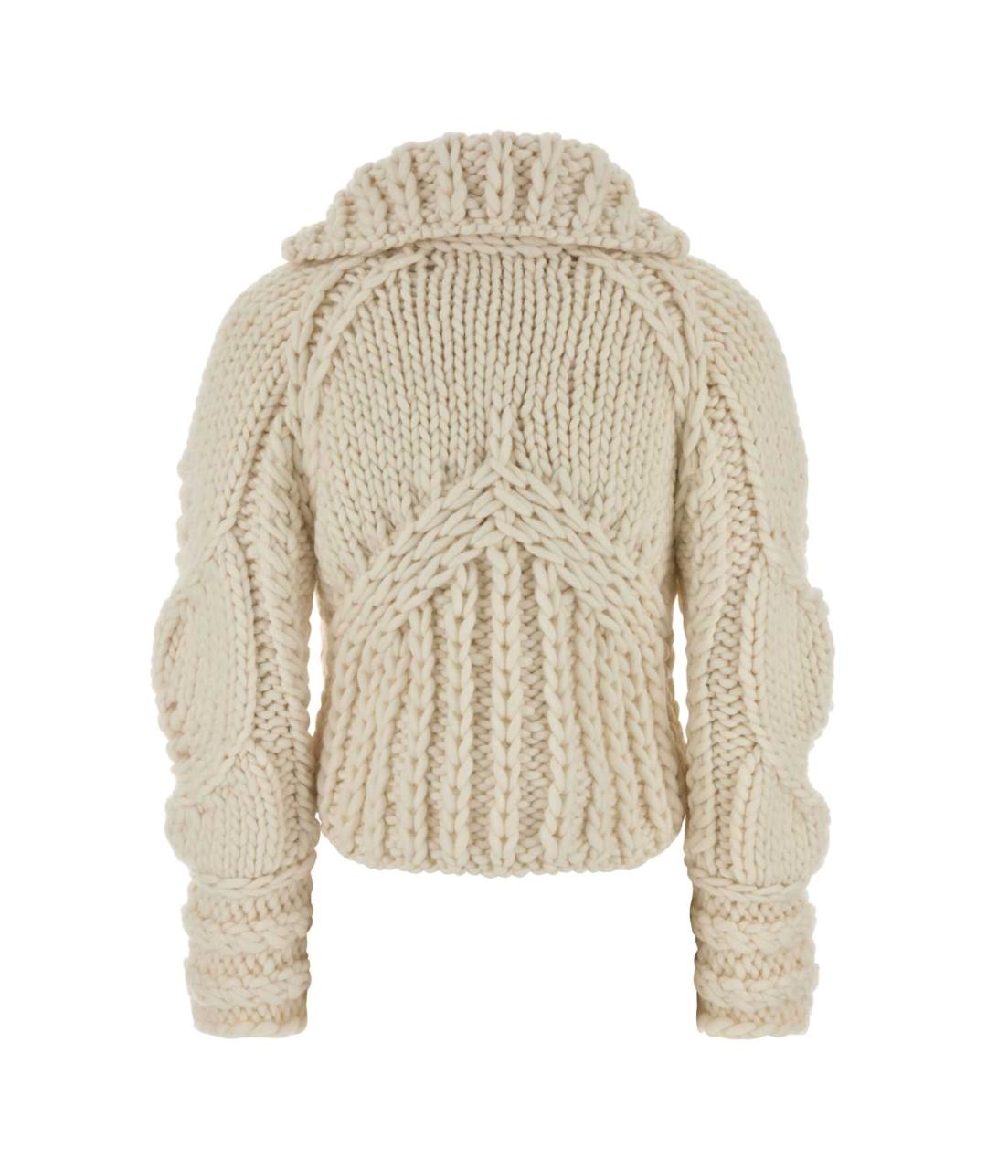 ERMANNO SCERVINO Белый шерстяной джемпер / свитер, фото 2