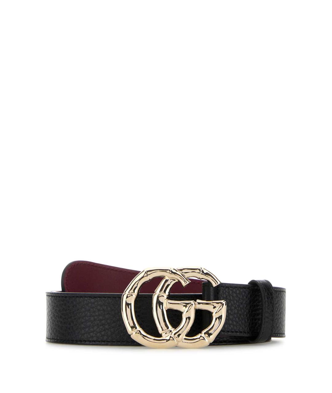 GUCCI Черный кожаный ремень, фото 1