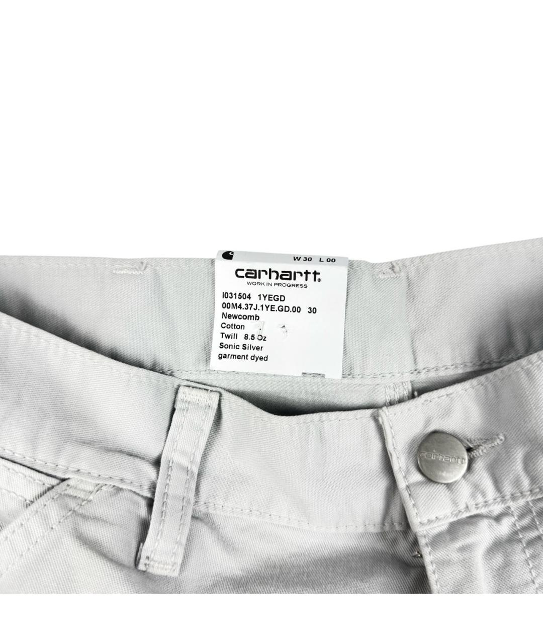 CARHARTT WIP Серые хлопковые шорты, фото 3