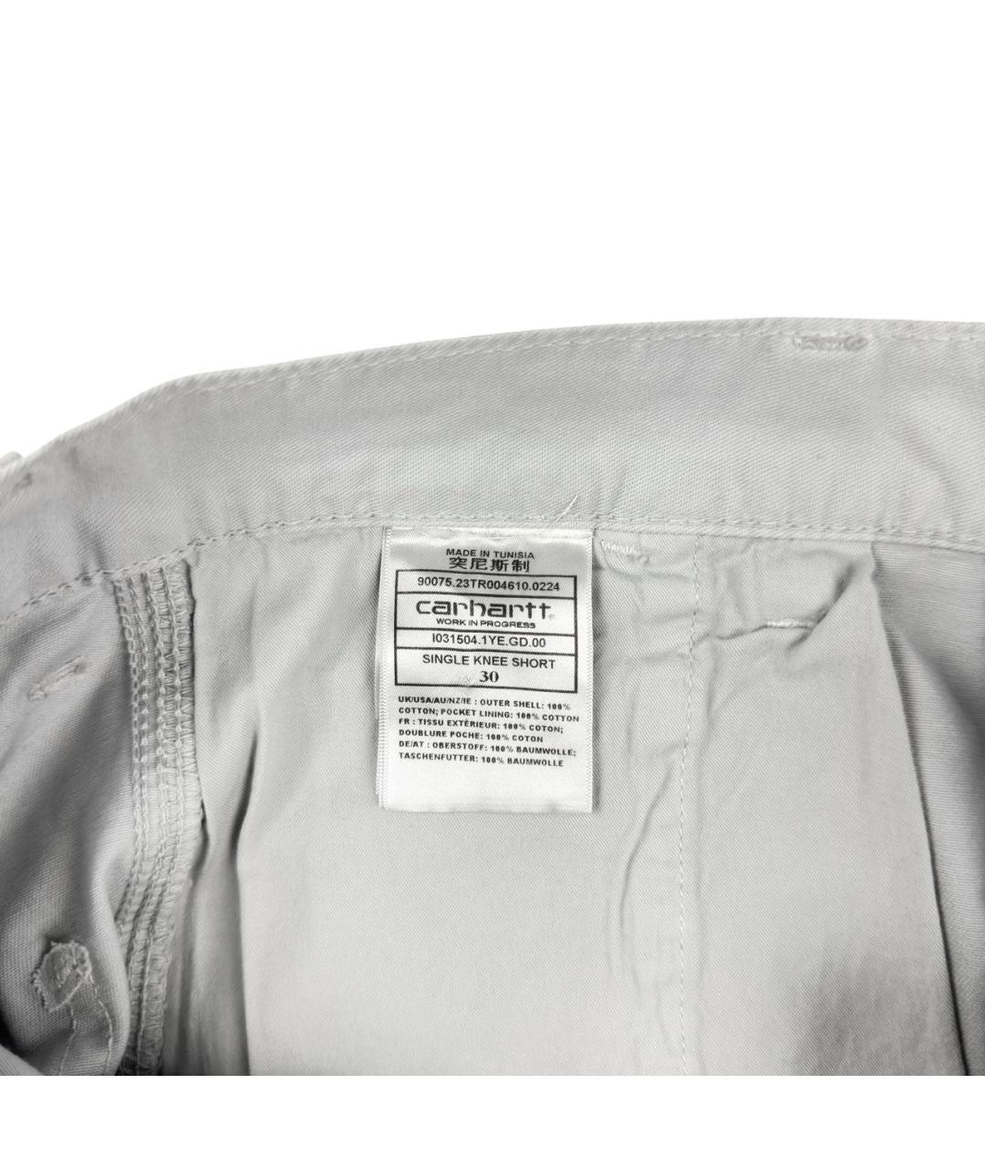CARHARTT WIP Серые хлопковые шорты, фото 5
